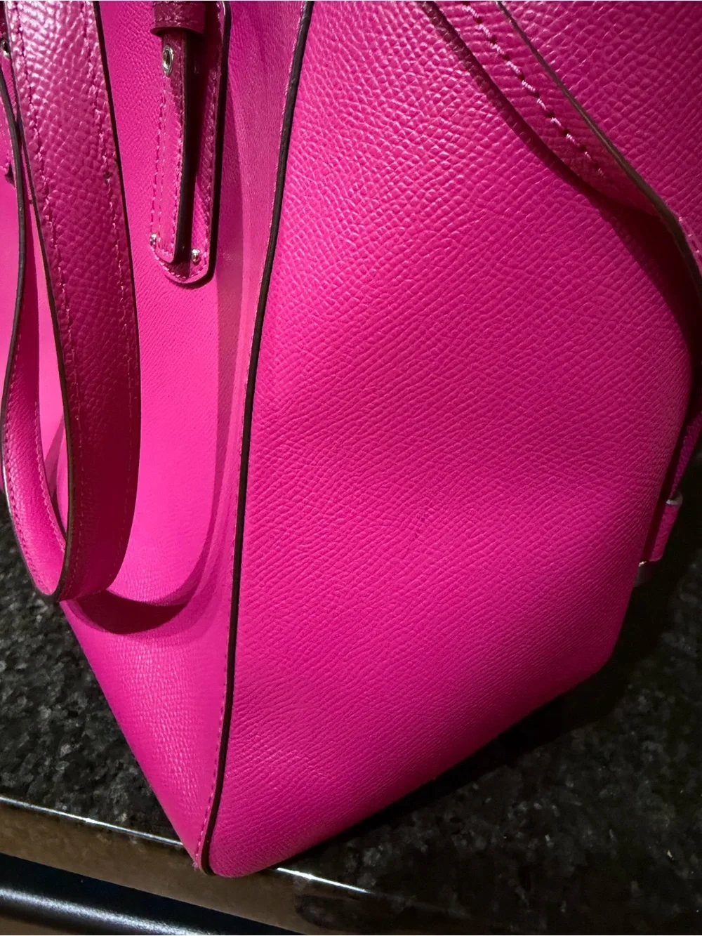 Michael Kors Hot Pink/Rasberry Saffiano Leather Tote